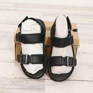 Dr. Martens Kyle J Sandal Black Stellar US 12 (Little Kid) NEW